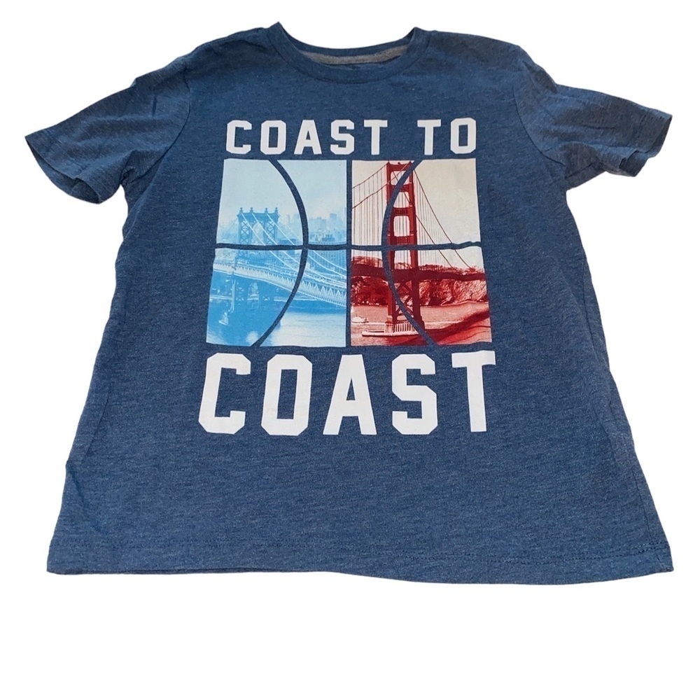 Old Navy T-shirt short sleeve rounded neckline Coast to Coast print Size Medium